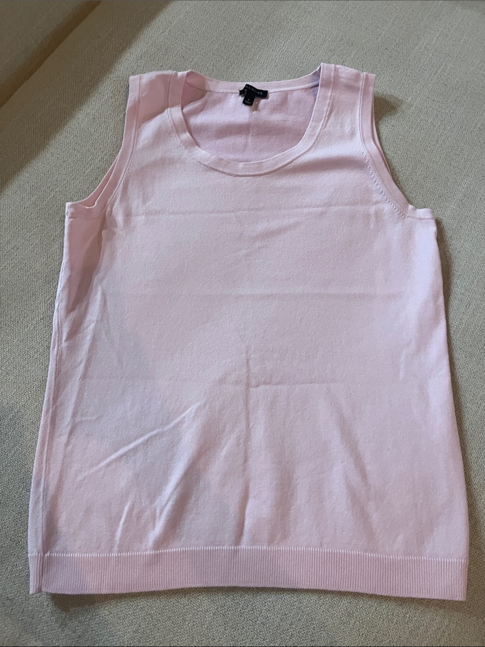 Talbots Pale Pink Sleeveless Knit Tank